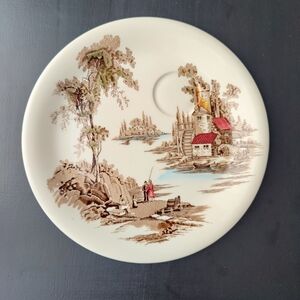 Vintage | Johnson Bros 🇬🇧 | 10 in Snack Plate | The Old Mill